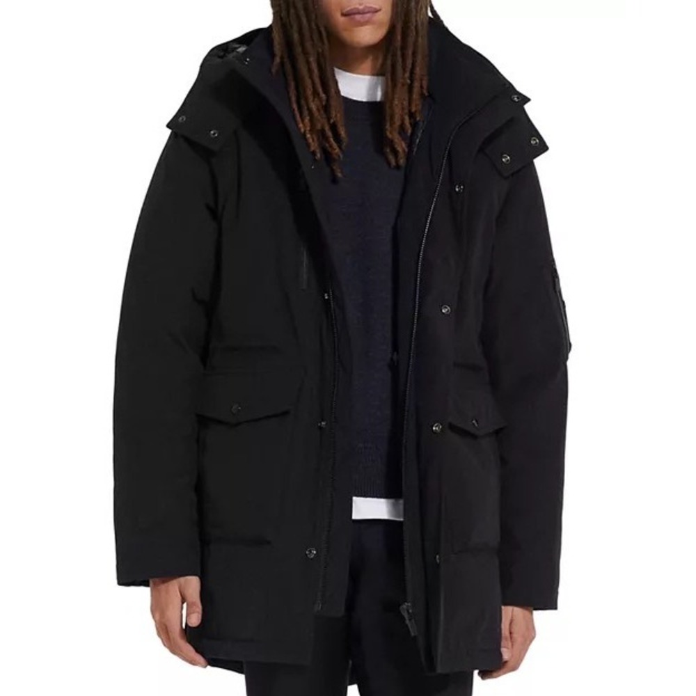 The Kooples‎ NEW Unisex Classic Parka Coat Black Size Small MSRP $795
